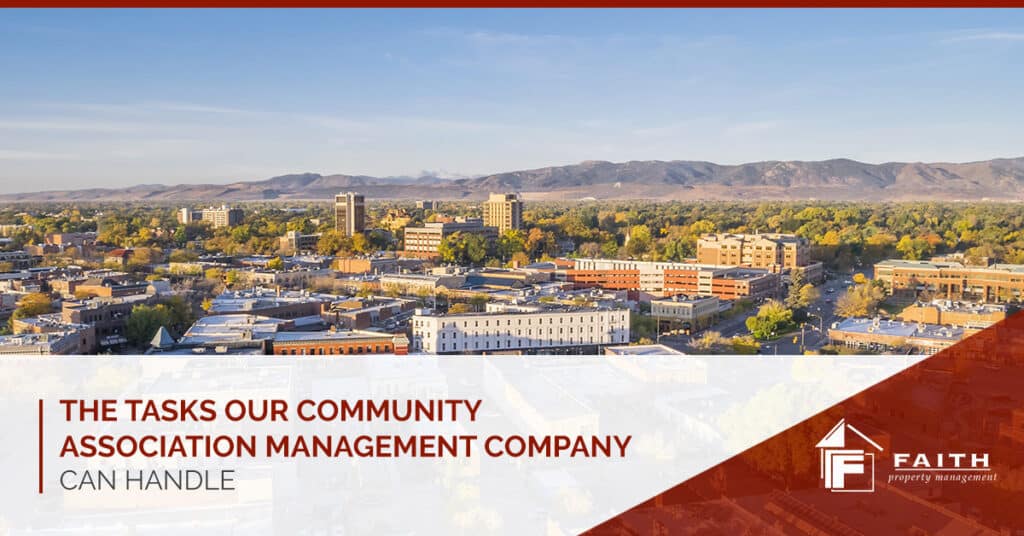 the tasks our community association management company can handle
