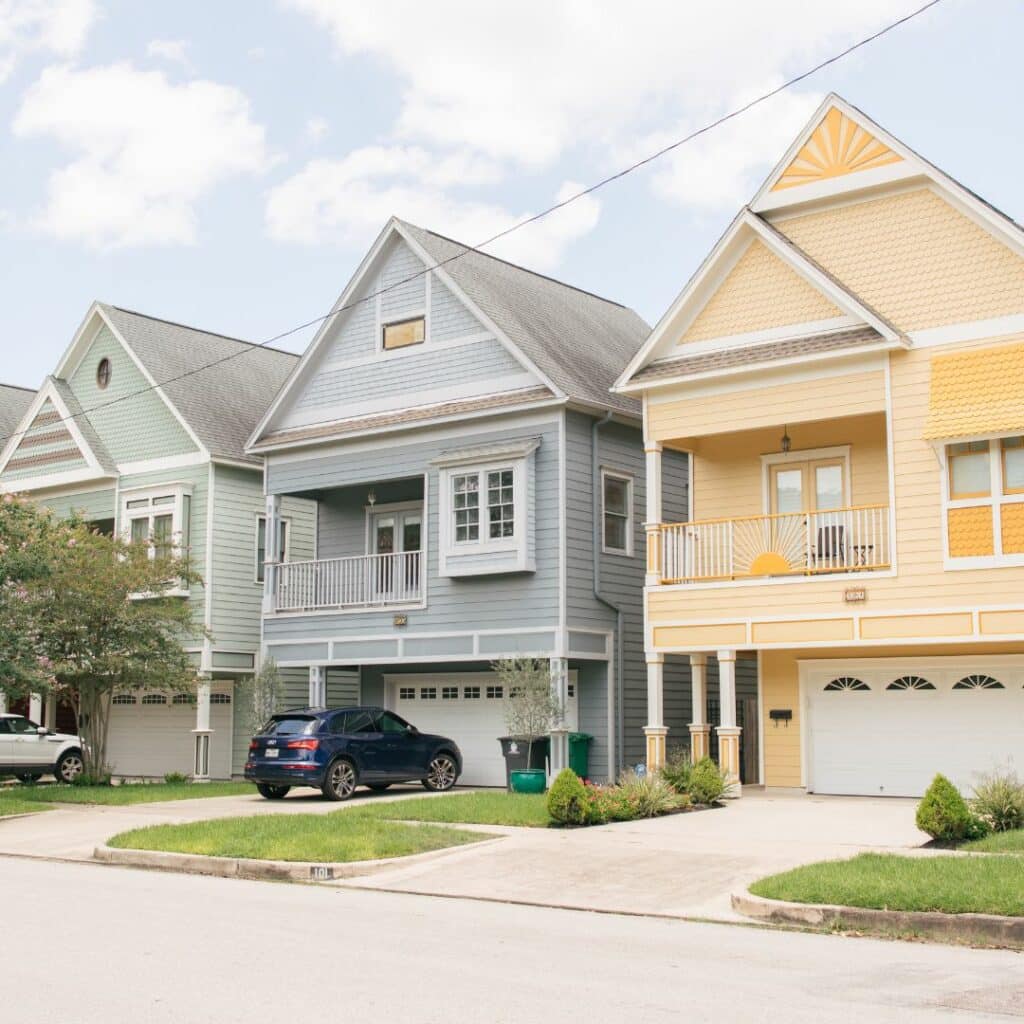 HOA neighborhood houses